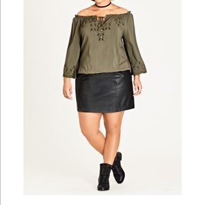 City Chic Boho Top Size 24 XXL